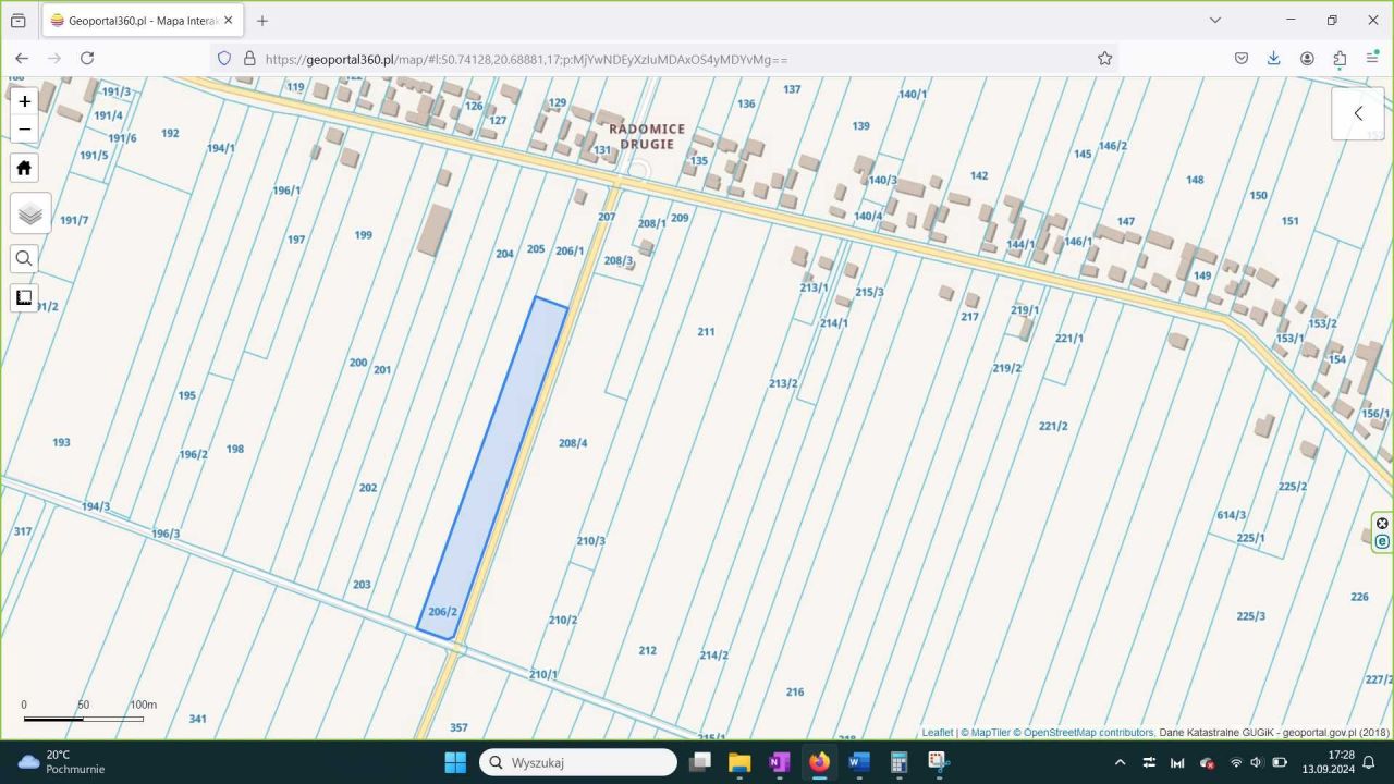 Działka budowlana Radomice. Zdjęcie 2