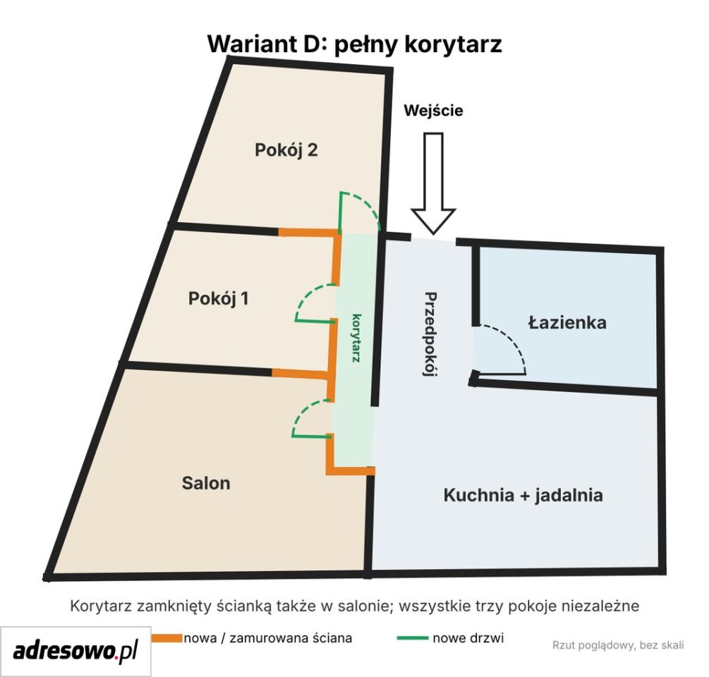 Mieszkanie 3-pokojowe Gliwice, ul. Łużycka. Zdjęcie 20