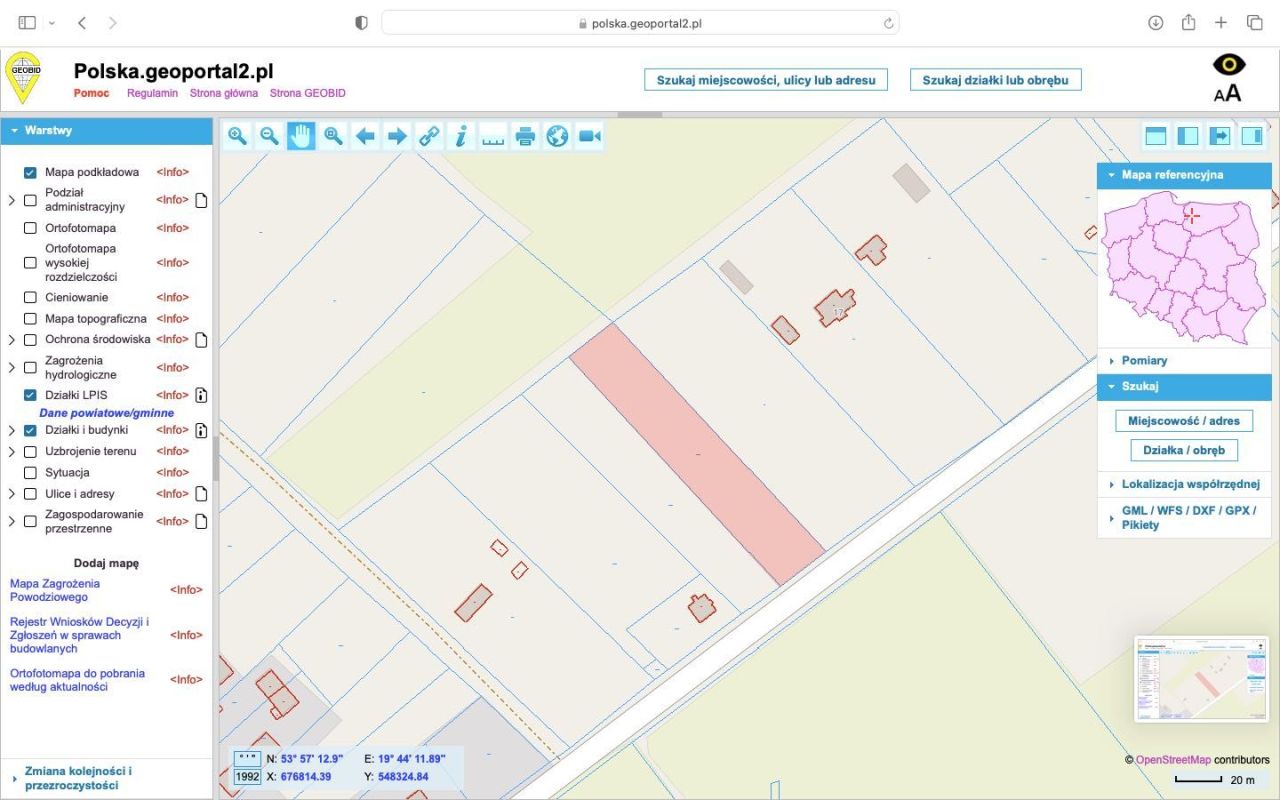 Działka budowlana Sambród. Zdjęcie 3