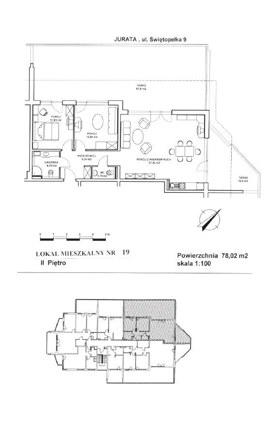 Mieszkanie 3-pokojowe Jurata, ul. Świętopełka. Zdjęcie 6