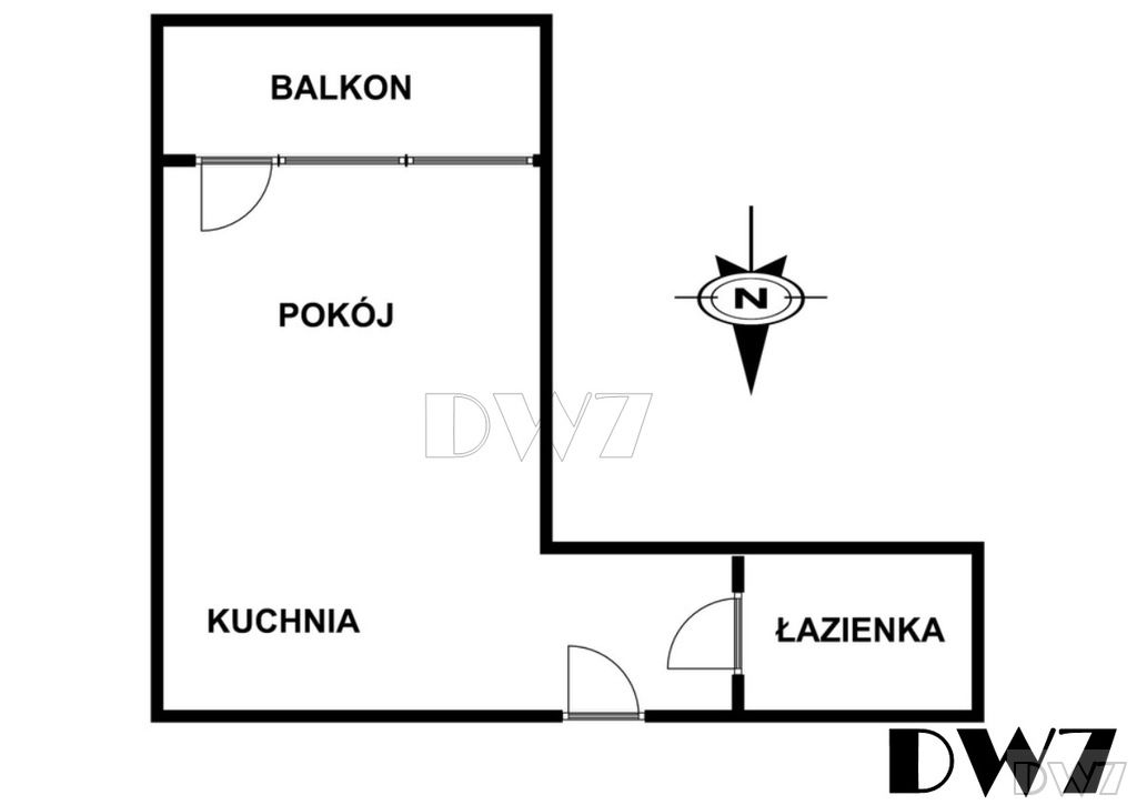 Mieszkanie 1-pokojowe Kraków Grzegórzki, ul. płk. Francesco Nullo. Zdjęcie 20