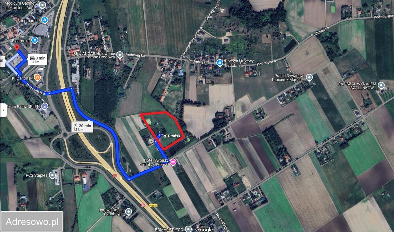 Działka budowlana Siedlin. Zdjęcie 3