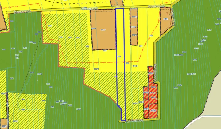 Działka rolna Urzędów, ul. Spacerowa