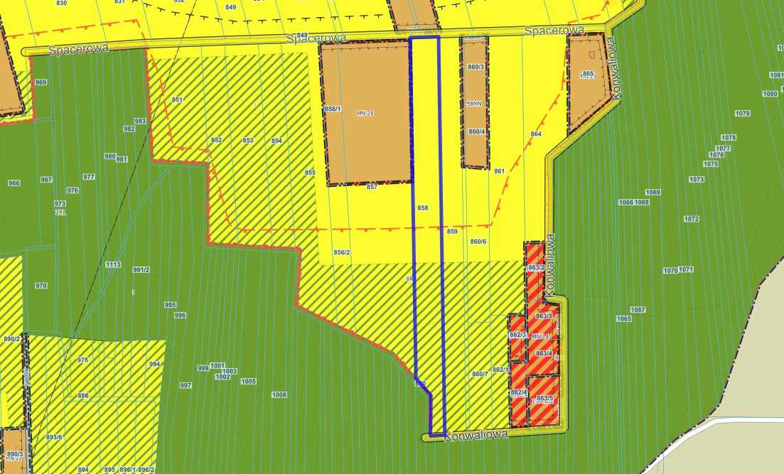 Działka rolna Urzędów, ul. Spacerowa. Zdjęcie 1