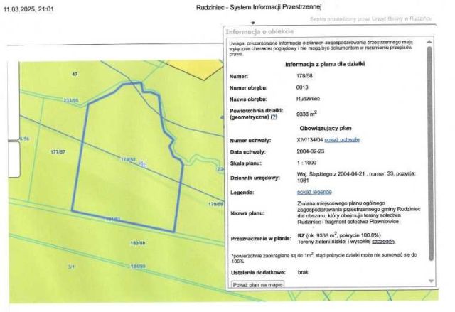 Działka rolna Rudziniec. Zdjęcie 1