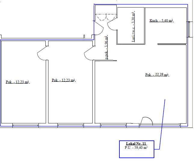 Mieszkanie 3-pokojowe Kołobrzeg, ul. Grochowska. Zdjęcie 9