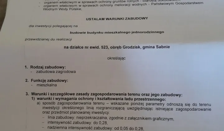 Działka budowlana Grodzisk