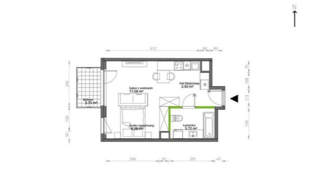 Mieszkanie 1-pokojowe Warszawa Praga, ul. Podskarbińska. Zdjęcie 4