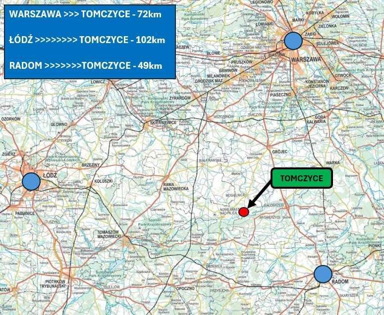 Działka rekreacyjna Tomczyce. Zdjęcie 3