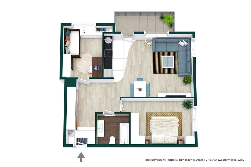 Mieszkanie 3-pokojowe Warszawa Ursus, ul. Skoroszewska. Zdjęcie 13