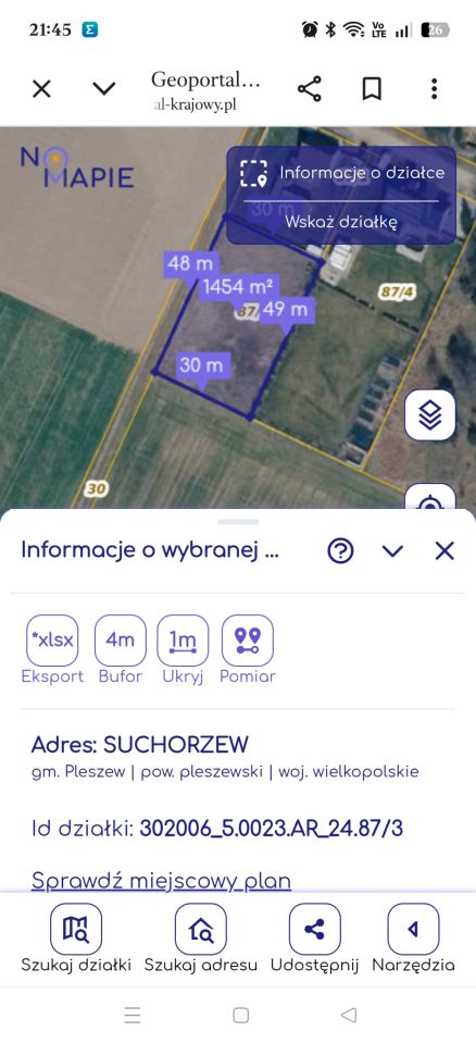 Działka budowlana Suchorzew, ul. Madera. Zdjęcie 1