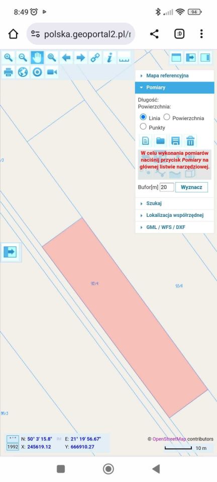 Działka budowlana Grabiny. Zdjęcie 2