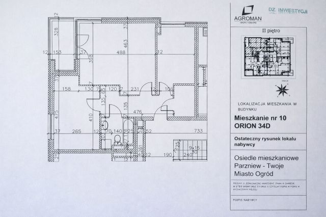 Mieszkanie 3-pokojowe Parzniew, ul. Działkowa. Zdjęcie 12