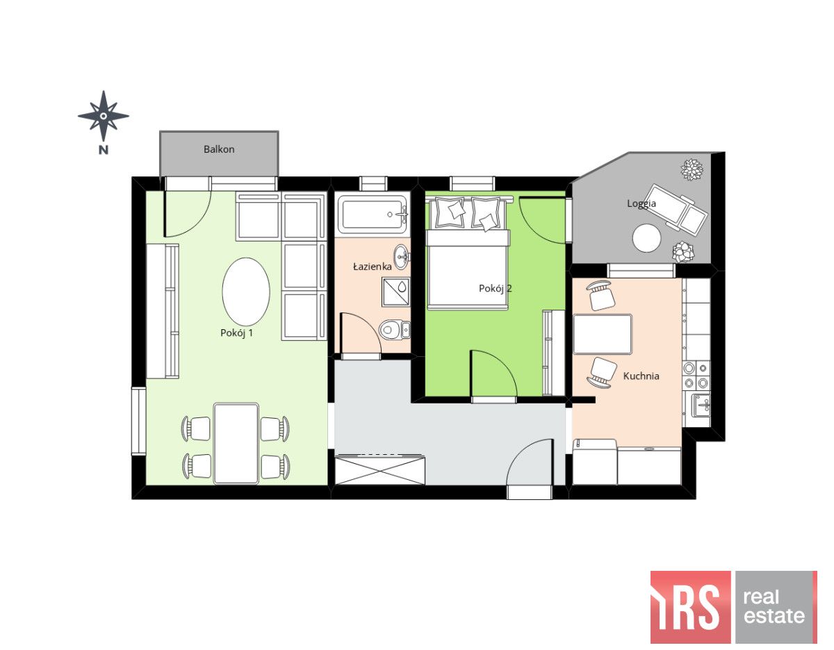 Mieszkanie 2-pokojowe Turek, ul. Księdza Dominika Jędrzejewskiego. Zdjęcie 12