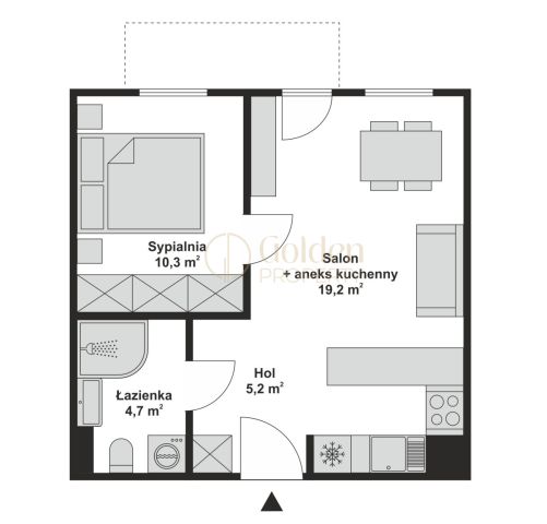 Mieszkanie 2-pokojowe Gdańsk Orunia, ul. Czerska. Zdjęcie 12
