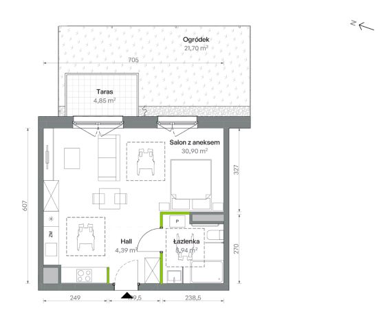 Mieszkanie 1-pokojowe Warszawa Targówek, ul. Oliwska. Zdjęcie 16