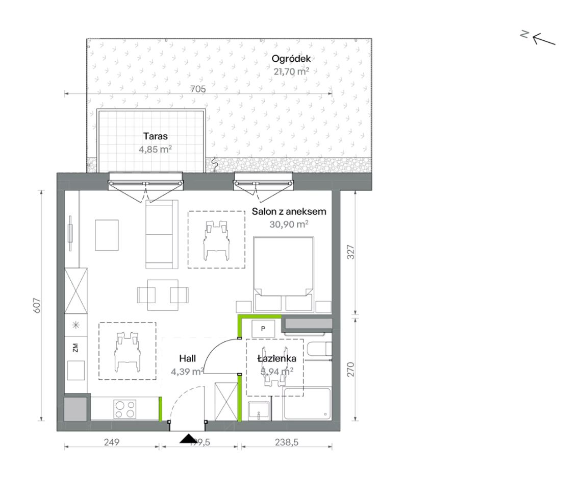 Mieszkanie 1-pokojowe Warszawa Targówek, ul. Oliwska. Zdjęcie 16