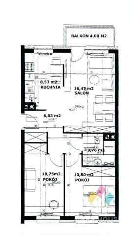 Mieszkanie 3-pokojowe Olsztyn Śródmieście, ul. Żołnierska. Zdjęcie 13