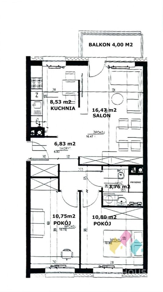 Mieszkanie 3-pokojowe Olsztyn Śródmieście, ul. Żołnierska. Zdjęcie 13
