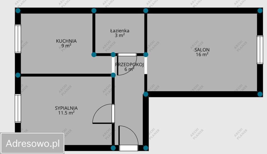 Mieszkanie 2-pokojowe Konstantynów Łódzki, ul. Juliusza Słowackiego. Zdjęcie 12