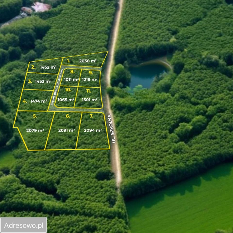 Działka budowlana Jeruzal, ul. Szkolna. Zdjęcie 4