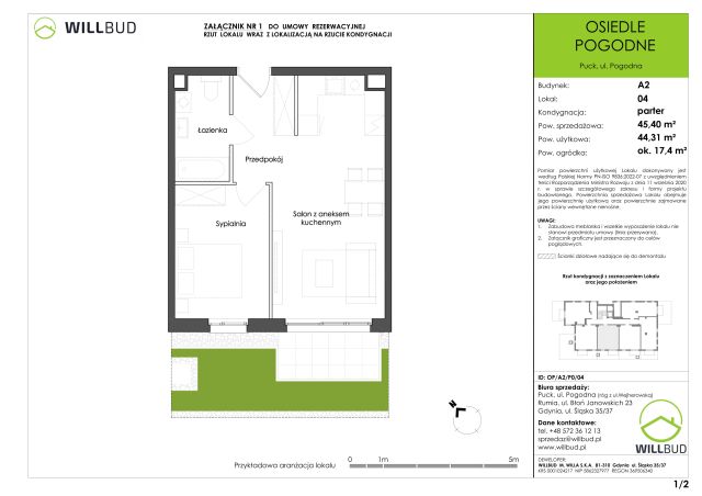 Mieszkanie 2-pokojowe Puck, ul. Pogodna. Zdjęcie 9