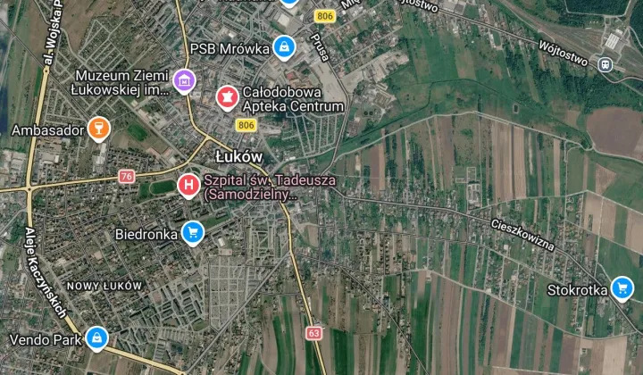 Działka rolna Łuków Cieszkowizna, ul. Cieszkowizna