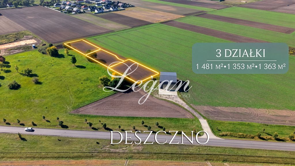 Działka budowlana Deszczno. Zdjęcie 1
