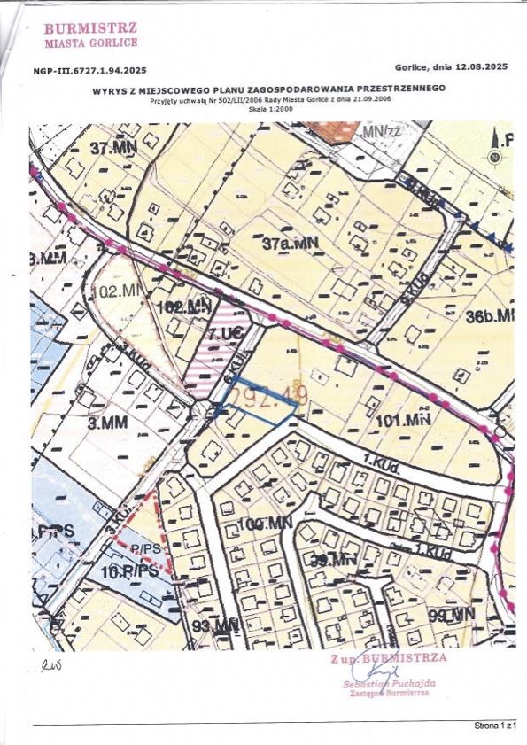 Działka budowlana Gorlice Zawodzie, Mieszka I. Zdjęcie 3