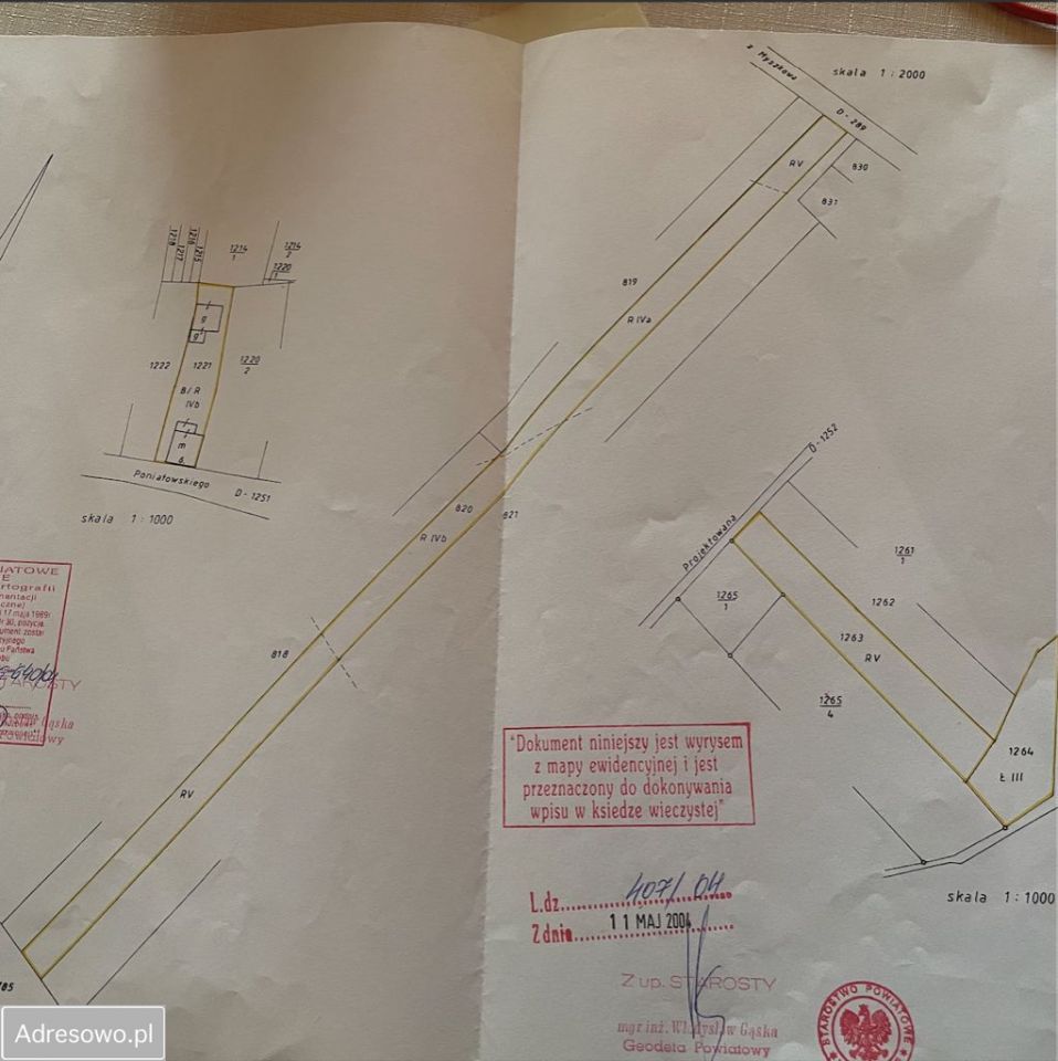 Działka Myszków Mrzygłód, ul. Paderewskiego. Zdjęcie 3