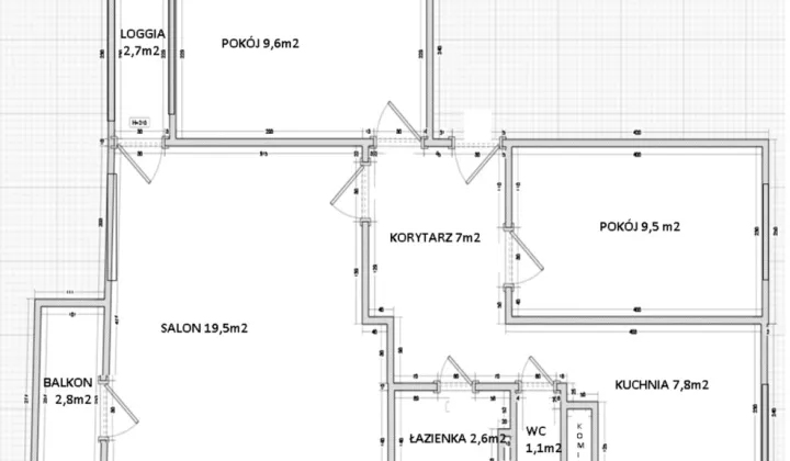 Mieszkanie 3-pokojowe Oława, ul. Fryderyka Chopina