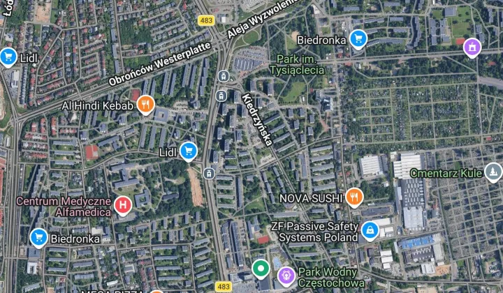 Mieszkanie 2-pokojowe Częstochowa Tysiąclecie, ul. Żołnierzy Niezłomnych