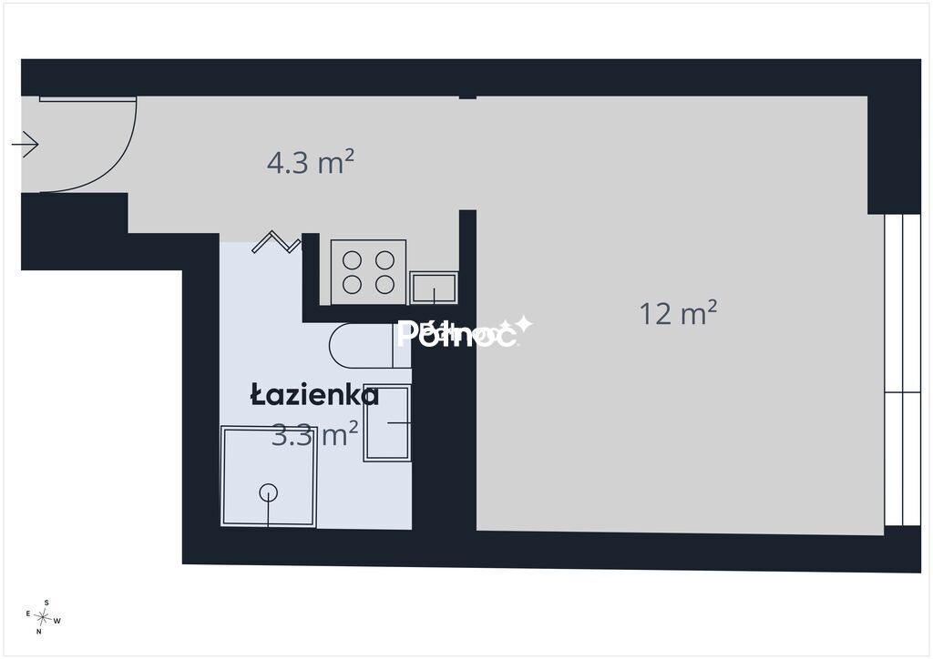 Mieszkanie 1-pokojowe Kraków Azory, ul. Piotra Stachiewicza. Zdjęcie 13