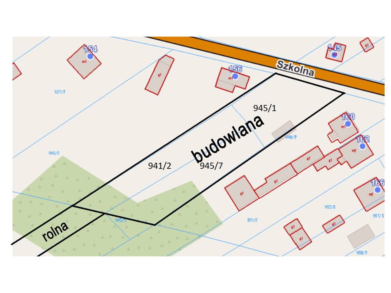 Działka rolno-budowlana Brody, ul. Szkolna. Zdjęcie 1