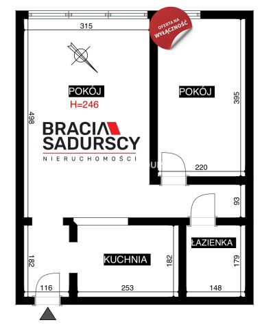 Mieszkanie 2-pokojowe Kraków Bieńczyce, os. Kalinowe. Zdjęcie 29