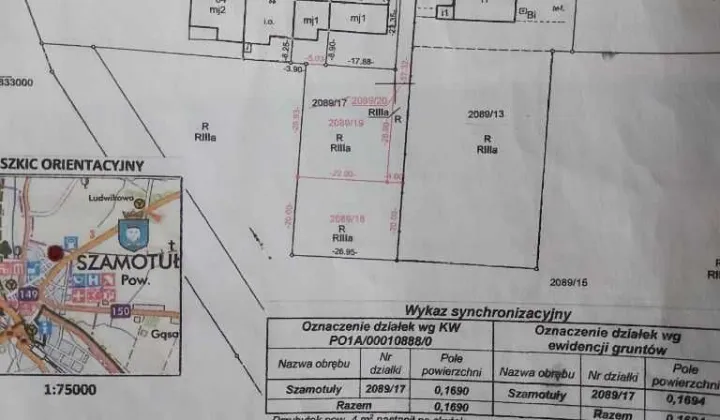 Działka budowlana Szamotuły, ul. Odległa