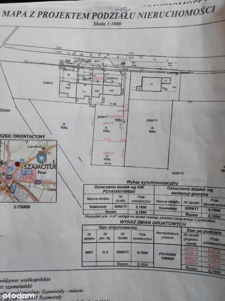 Działka budowlana Szamotuły, ul. Odległa