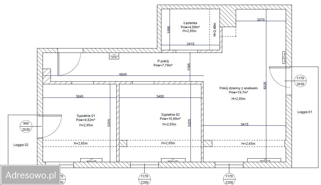 Mieszkanie 3-pokojowe Poznań Głuszyna, ul. Aleksandra Gabszewicza. Zdjęcie 2