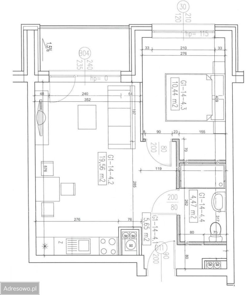 Mieszkanie 2-pokojowe Wrocław Fabryczna, bulw. Dedala. Zdjęcie 11