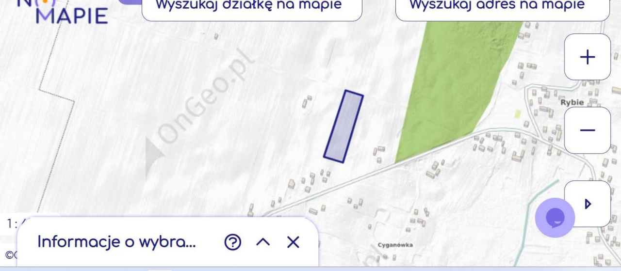 Działka rolno-budowlana Rybie. Zdjęcie 3