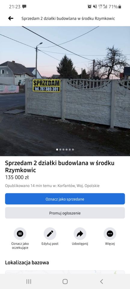 Działka budowlana Rzymkowice. Zdjęcie 7