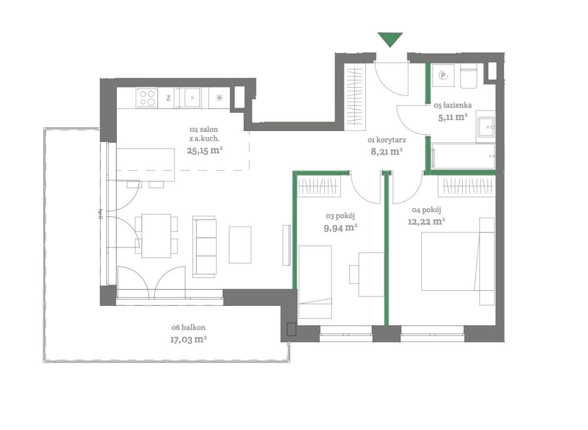 Mieszkanie 3-pokojowe Lesznowola, ul. Jedności. Zdjęcie 16