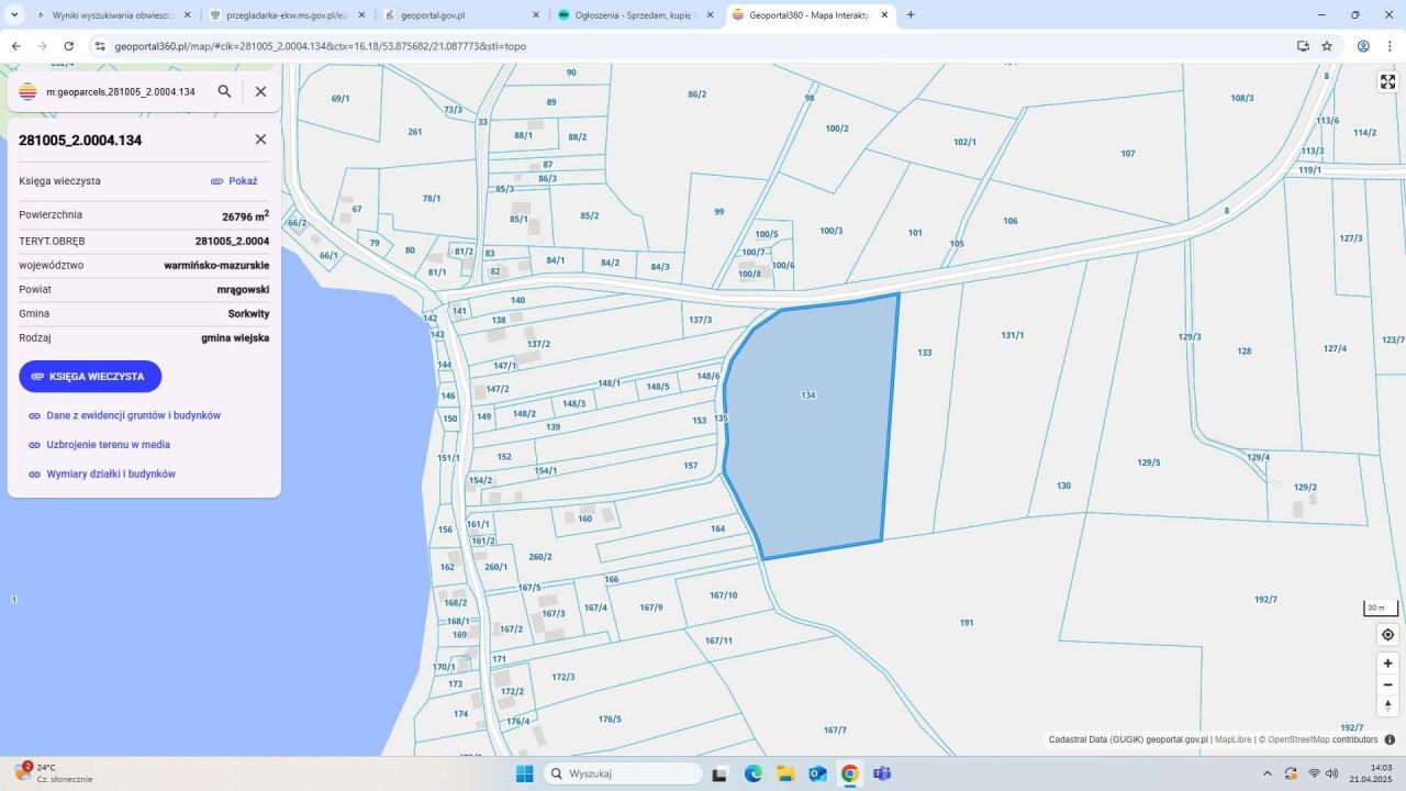 Działka rolna Choszczewo