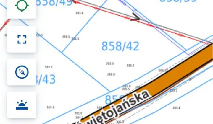 Działka budowlana Sanok Olchowce, ul. Świętojańska