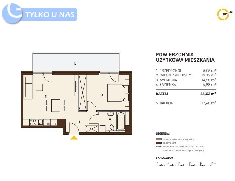 Mieszkanie 2-pokojowe Kraków Bronowice, ul. Josepha Conrada. Zdjęcie 16