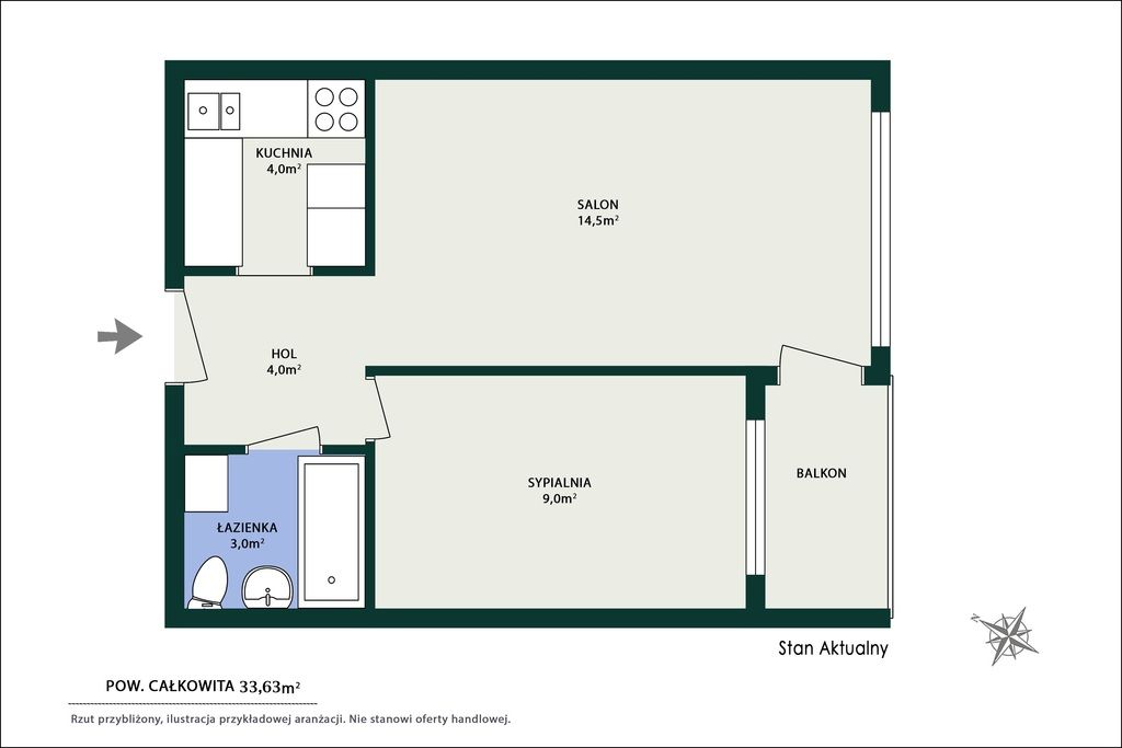 Mieszkanie 2-pokojowe Warszawa Praga-Północ, ul. Targowa. Zdjęcie 9