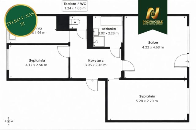 Mieszkanie 3-pokojowe Gdańsk Siedlce, ul. Seweryna Goszczyńskiego. Zdjęcie 1