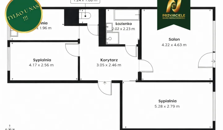 Mieszkanie 3-pokojowe Gdańsk Siedlce, ul. Seweryna Goszczyńskiego