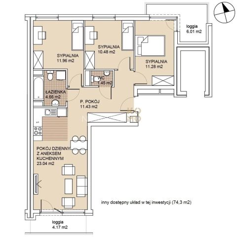 Mieszkanie 4-pokojowe Wrocław Psie Pole. Zdjęcie 15