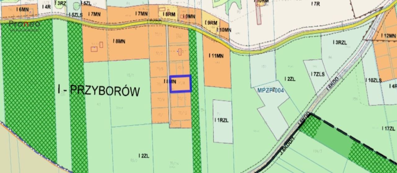 Działka budowlana Przyborów. Zdjęcie 8